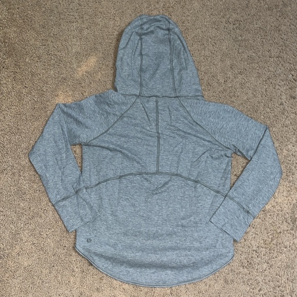 Lululemon Time Out Hoodie Heathered Bleached Coral / Heathered Medium Grey 6 - Picture 7 of 9